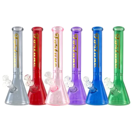 Fortune | Prism 12" Colored Beaker Bong- Multiple Colours