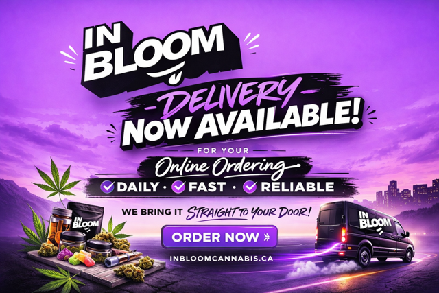 In Bloom Delivery Now Available Banner